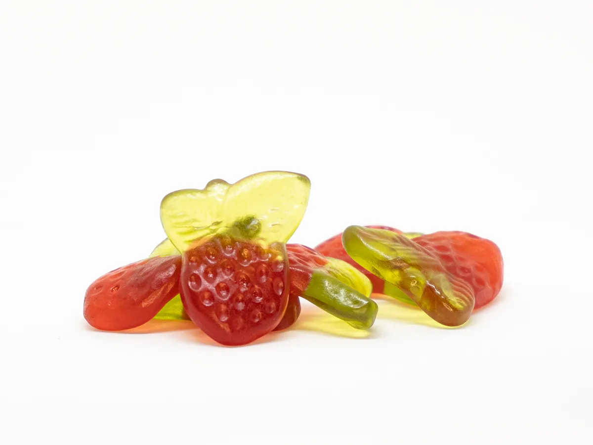 Fruit Snäcks Erdbeer Rhabarber